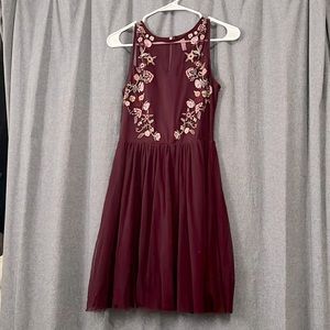 Burgundy Cocktail dress